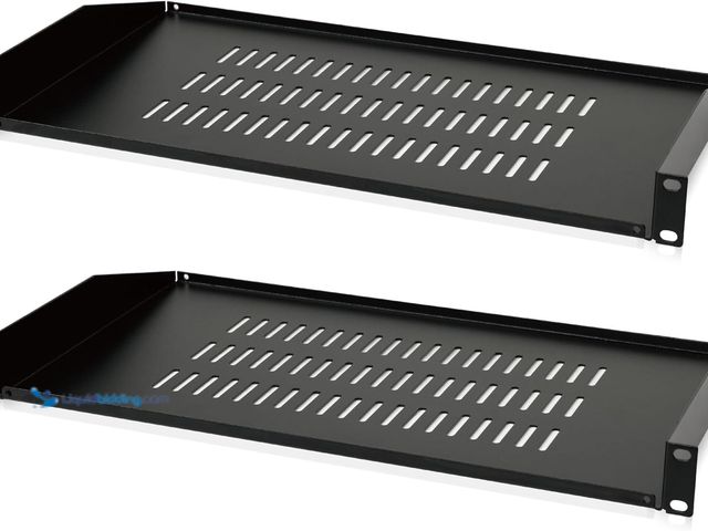 Lot 49-3535388 - Tecmojo 2 Pack 1U Server Rack Shelf,10 inch Depth Rack Mount Shelf,Vented Cantilever Rack Shelf for ...