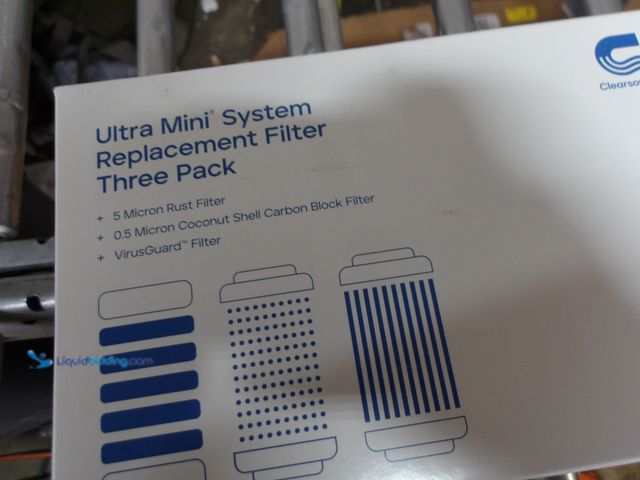 Lot 49-1513243 - Clearsource Ultra Mini System Replacement Filter 3 Pack Virus Rust Carbon Block, Model# 854663007414...