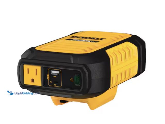 Lot 49-2020641 - DEWALT 2-Way 225-Watt Power Inverter Compatible with 20-Volt XR 5 AH Lithium-Ion Battery (Not Includ...