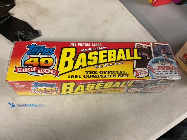 Lot 49-1814841 - COLLECTIBLE FACTORY SEALED 1991 TOPPS BASEBALL COMPLETE 792 CARD SET INCLUDING BO JACKSON AND MORE #...