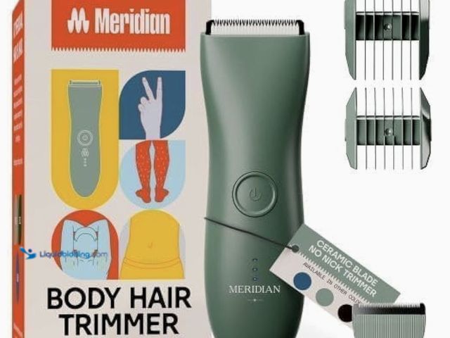 Lot 49-1835205 - BODY HAIR TRIMMER.  METIDIAN the trimmer original body hair trimmer color sage NEW sealed in origina...