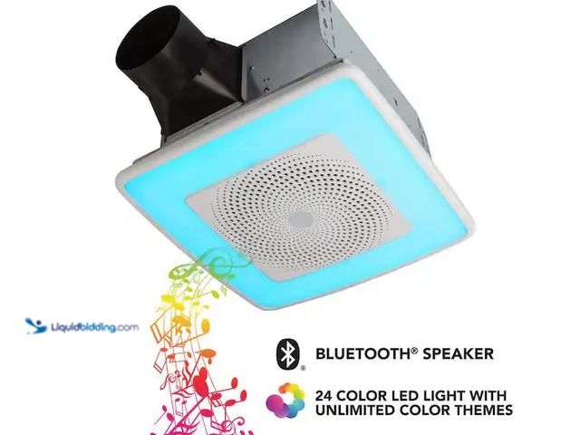 Lot 49-1576605 - Broan-NuTone Sensonic Series 110 CFM Ceiling Bathroom Exhaust Fan with Speaker and Bluetooth Wireles...