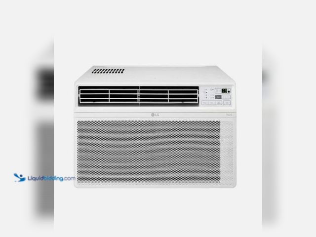 Lot 49-5552363 - WHITE - LG 18,000 BTU 208/230V, 15AMP ELECTRONIC SMART WAC W/REMOTE. Used and has attachments. Teste...