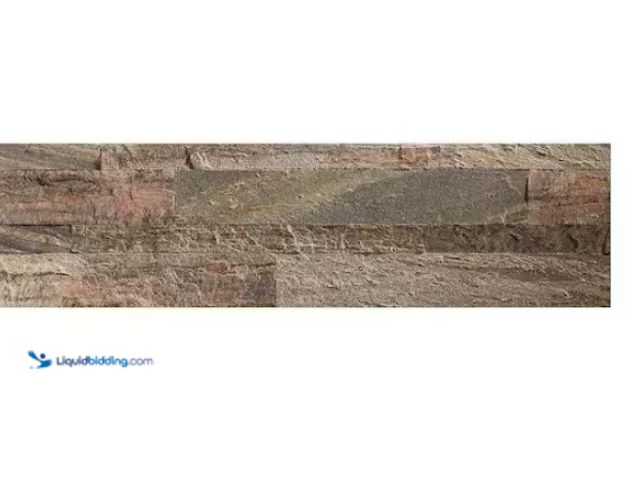 Lot 49-1628073 - Lot of (5) Aspect 23.6 in. x 5.9 in. Weathered Quartz Peel and Stick Stone Decorative Tile Backsplas...