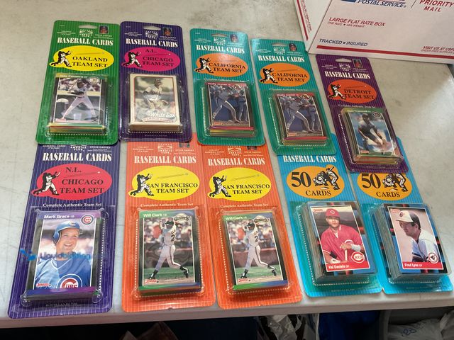 Lot 49-3503526 - Other LOT OF 10 VINTAGE SPORTS AMERICA CLUB BASEBALL CARD SETS INCLUDING OAKLAND, CHICAGO, CALIFORNI...