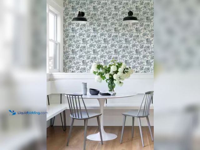 Lot 49-2005490 - Approx. (56) sq. ft. of A-Street Prints Cecilia Blue Light Blue Fruit Matte Non Woven Wallpaper Roll...