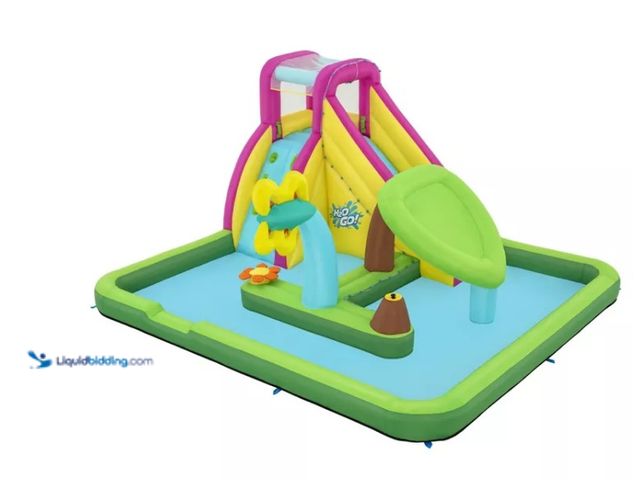 Lot 49-5552753 - H2OGO! Garden Party Mega Water Park. UPC: 821808118359. Unused and powers on, Holds air.