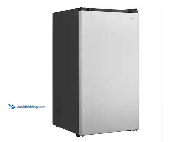 Lot 49-5551498 - Vissani
3.2 cu. ft. Mini Refrigerator in Stainless Steel, ENERGY STAR, Unused with dent on door, sc...