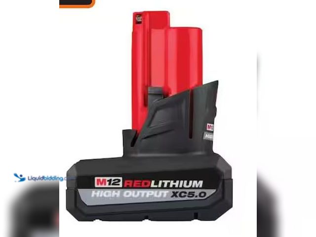 Lot 49-5490236 - Milwaukee
M12 12-Volt Lithium-Ion XC High Output 5.0 Ah Battery Pack Internet # 320268545
Model # ...
