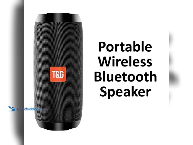 Lot 49-5434345 - T and G Waterproof Portable Wireless Bluetooth Speaker Black - NEW - Dual precision stereo drivers d...