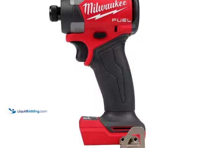 Lot 49-1574926 - Milwaukee M18 FUEL 18V Lithium-Ion Brushless Cordless 1/4 in. Hex Impact Driver (Tool-Only), Model #...