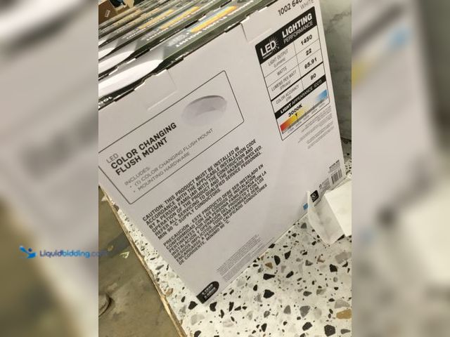 Lot 49-3536657 - Commercial Electric 16in Diamond Shape Entryway LED Flush Mount Ceiling Light Item is Factory Sealed