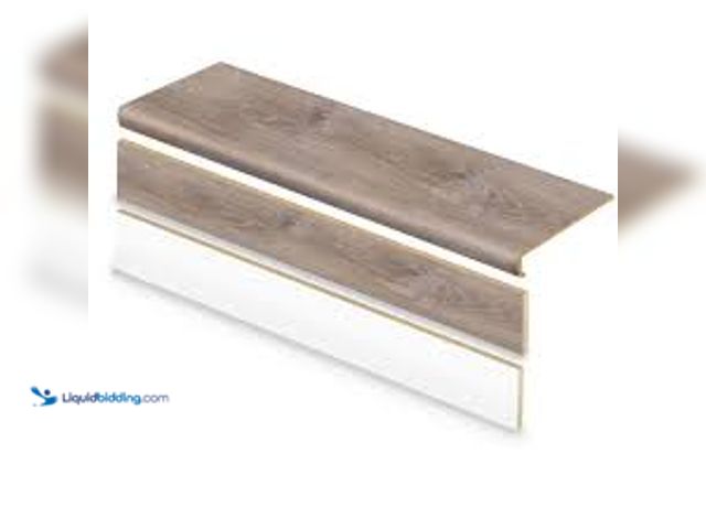 Lot 49-5459953 - Cap A Tread Sterling Oak 47 in. L x 12.15 in. W x 42.92 mm T Vinyl Overlay Stair Tread and Reversibl...