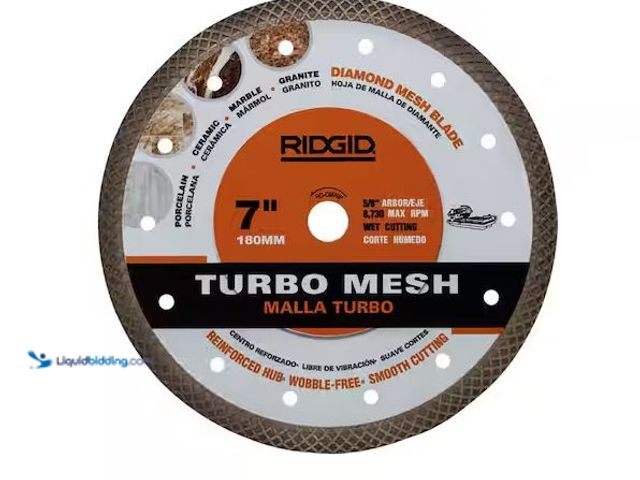 Lot 49-5573108 - RIDGID
7 in. Turbo Mesh Rim Diamond Blade, Unused