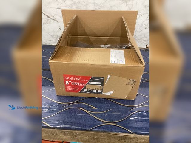 Lot 49-5490119 - Skalon Cable Zip Ties 8'' 5000 PCS Item is unused, approx 10 bags.