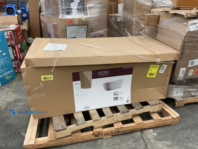 Lot 49-5447617 - PARTS AND REPAIR. Home Decorators Collection Aldrich 59 in. Freestanding Flatbottom Soaking Bathtub ...