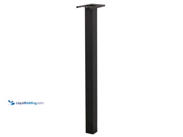 Lot 49-5453318 - Architectural Mailboxes Brighton Aluminum, Top Mount, Mailbox Post, Black. [Model # BP000BAM] Used