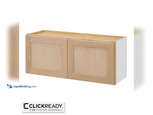 Lot 49-5543562 - Hampton Bay
36 in. W x 12 in. D x 15 in. H Ready to Assemble Wall Bridge Kitchen Cabinet in Unfinis...