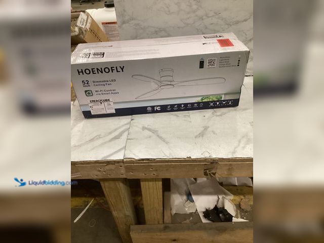 Lot 49-5551998 - Hoenofly 52 Inch Ceiling Fan with LED, Unused