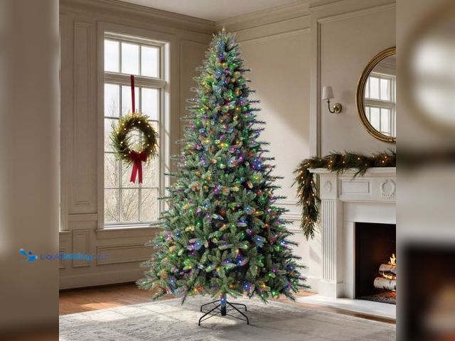 Lot 49-5538922 - Member's Mark Pre-Lit 9 FT Augusta Pine Artificial Christmas Tree. Used with attachments. Unable to ...