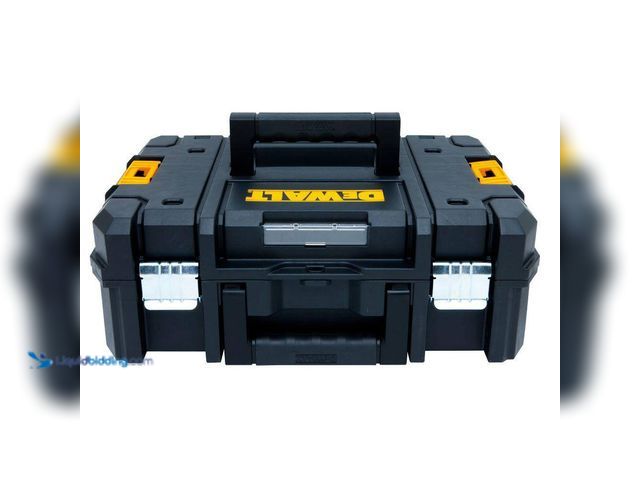 Lot 49-5552173 - DEWALT
TSTAK II 13 in. Stackable Flat Top Tool Storage Case. Model # DWST17807. Unused with scuffs