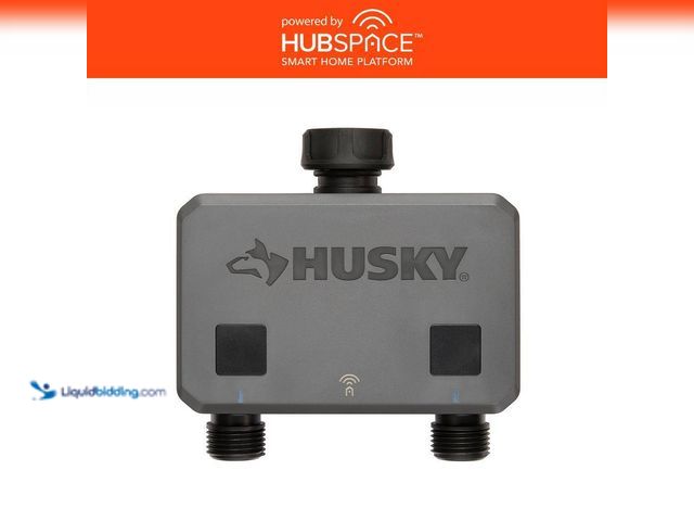 Lot 49-5556949 - Husky
Smart Watering Timer for Irrigation and Sprinklers Powered by Hubspace. Model # 867006-1004. ...