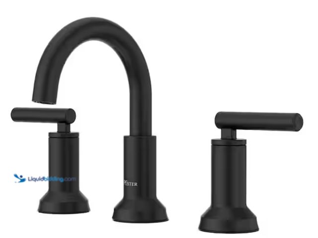 Lot 49-2000446 - Pfister Capistrano 2-Handle 8" Widespread Bathroom Faucet Spot Defense Matte Black, Model # LF-049-C...