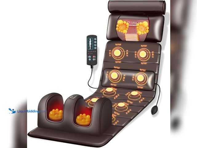 Lot 49-5463715 - Vibration Massage Mat,Full Body Vibrating Heating Massage Pad,10 Vibration Motors,3 Strength Adjustm...