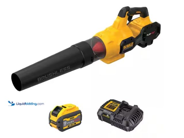 Lot 49-1575903 - DEWALT FLEXVOLT 60V MAX 125 MPH 600 CFM Brushless Cordless Battery Powered Blower Kit with Charger, ...