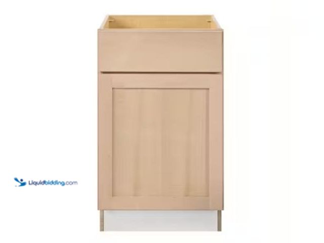 Lot 49-2025671 - Hampton Bay 21 in. W x 24 in. D x 34.5 in. H Ready to Assemble Base Kitchen Cabinet in Unfinished wi...