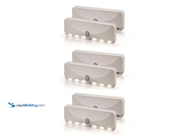 Lot 49-3637858 - Lot of (3) Sensor Brite Motion Activated LED Strip Night Light (2 Lights Per Pack; 3 Packs Total), M...