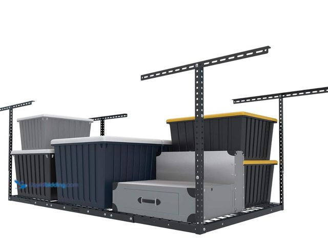 Lot 49-3481648 - FLEXIMOUNTS 3x6 Overhead Garage Storage Adjustable Ceiling Storage Rack, 72" Length x 36" Width x 40...