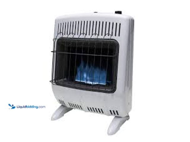 Lot 49-5450876 - Mr. Heater 20,000 BTU Vent Free Blue Flame Natural Gas Indoor Space Heater. Model # MHVFBF20NGT. Unu...