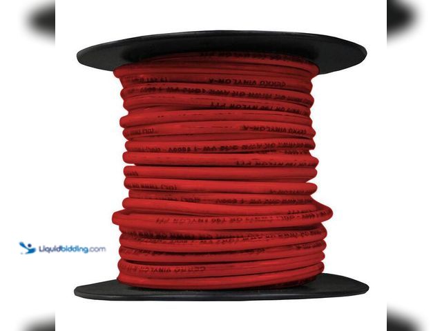 Lot 49-2024156 - Cerrowire 50 ft. 10 Gauge Red Stranded Copper THHN Wire. Model # 112-3803BR. MSRP $48. Unused.   Ref...