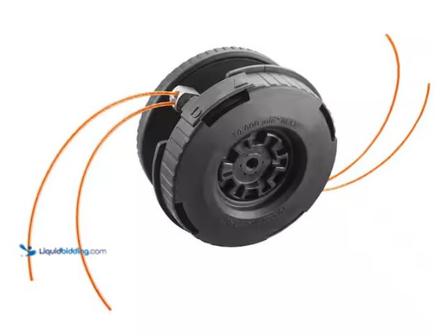 Lot 49-1570214 - RYOBI REEL EASY+ 2-in-1 Pivoting Fixed Line and Bladed Head for Bump Feed Trimmers, Model # AC053N1F...