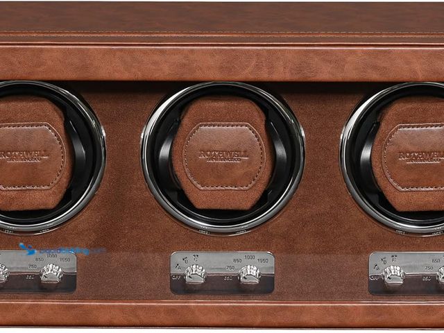 Lot 49-5406884 - ROTHWELL Triple Watch Winder for Automatic Watches with Quiet Motor with Multiple Speeds and Rotatio...