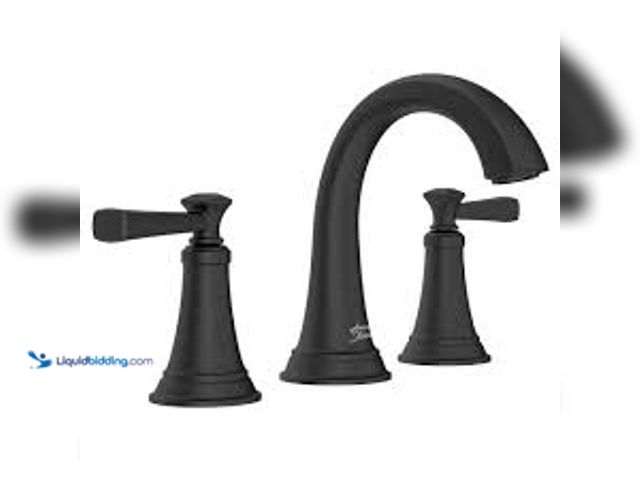 Lot 49-5411732 - American Standard Rumson 8 in. Widespread 2-Handle Bathroom Faucet in Matte Black. Model # 7417801.2...