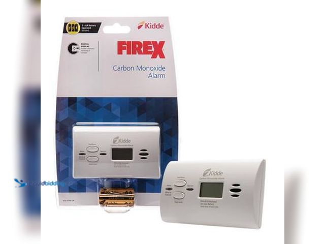 Lot 49-5539769 - QTY 2 - Kidde Firex AA Battery Powered Digital Carbon Monoxide Detector,Model:  900-0146-LP.  NEW