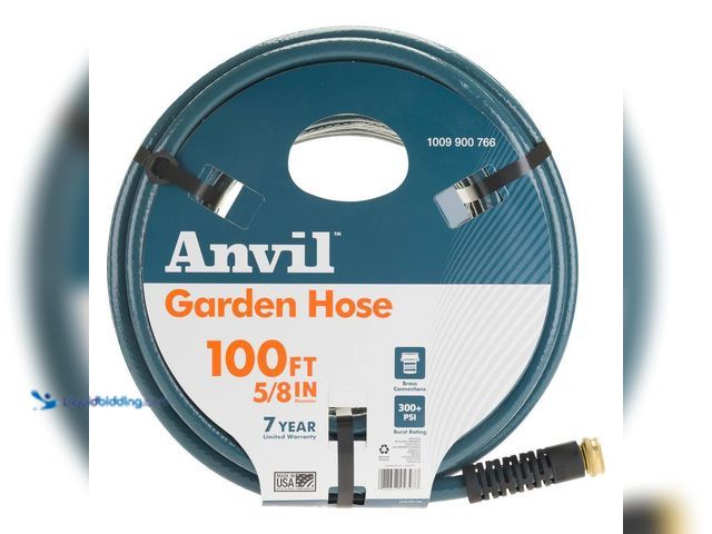 Lot 49-3540077 - Anvil
5/8 in. x 100 ft. Medium-Duty Garden Hose New