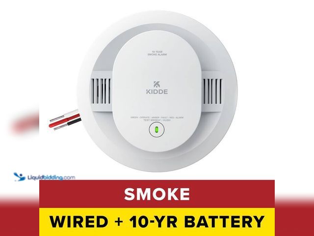 Lot 49-2024505 - Kidde Hardwired Smoke Detector with 10-Year Battery Backup and Interconnect Capability, 20SA10. Mode...