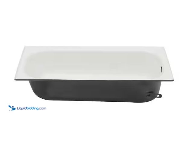 Lot 49-1567808 - Bootz Industries Aloha 60 in. x 30 in. Alcove Soaking Bathtub with Left Drain in White, Model # 011-...