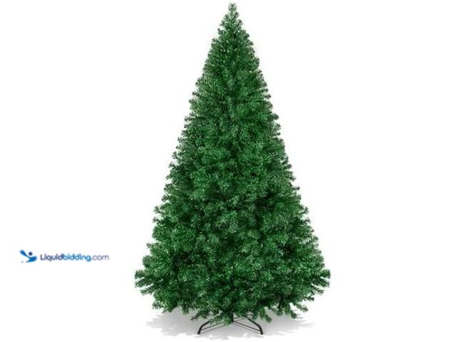 Lot 49-1546238 - Funcid 6ft Premium Hinged Artificial Christmas Tree Full Tree, Model # 00194349033505, Unused.  Ref#...