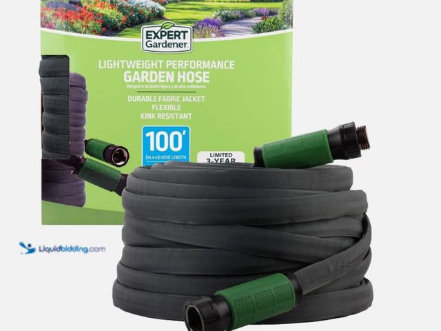 Lot 49-5551769 - Expert Gardener Lightweight Performance Garden Hose, Medium Duty, PVC, 100 ft,, Unused