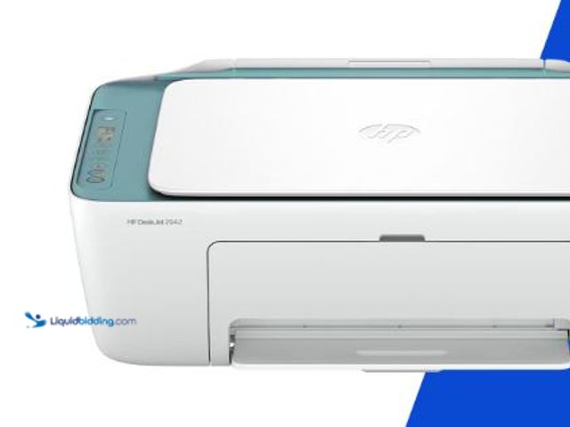 Lot 49-2020688 - HP DeskJet 2942 Wireless All-in-One Color Inkjet Printer. Model # 18354063733. MSRP: $49.00. Unused,...