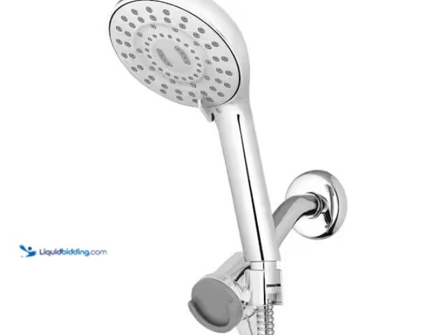 Lot 49-1574859 - Waterpik 8-Spray Wall Mount Magnet Assist Multi Height Handheld Shower Head 1.8 GPM in Chrome, Model...