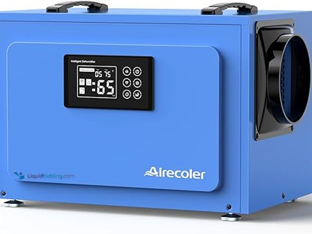 Lot 49-5458878 - 125 Pints Commercial Dehumidifier with Pump for Crawl Spaces & Basements with Drain Hose, Industrial...