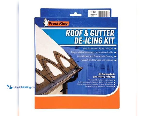 Lot 49-5546820 - Frost King 60 ft. Roof De-Icing Cable Kit Accessory Model # RC60 unused.