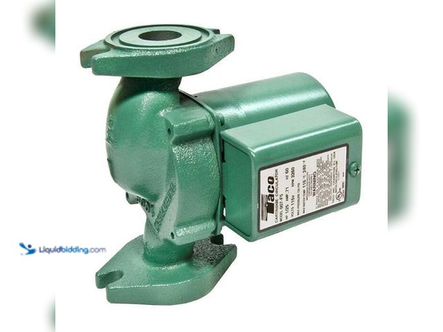 Lot 49-1517294 - Taco Comfort Solutions
1/25 HP Cast Iron Circulator Pump Model # 007F5  Ref#HD0724
