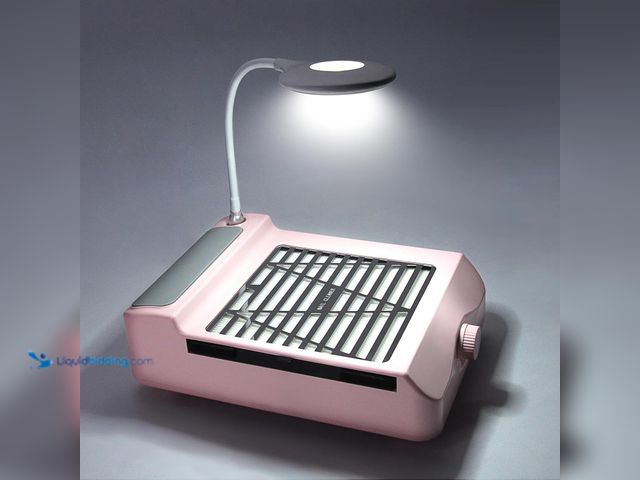 Lot 49-5437151 - Nail Dust Collector, Adjustable Suction, Professional Nail Fan Dust Collector with Light Manicure Du...