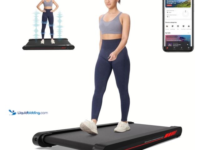 Lot 49-1516363 - Sperax Walking Vibration Pad with APP, 3 in 1 Under Desk Treadmill, 2.5HP Low Noise Walking Treadmil...